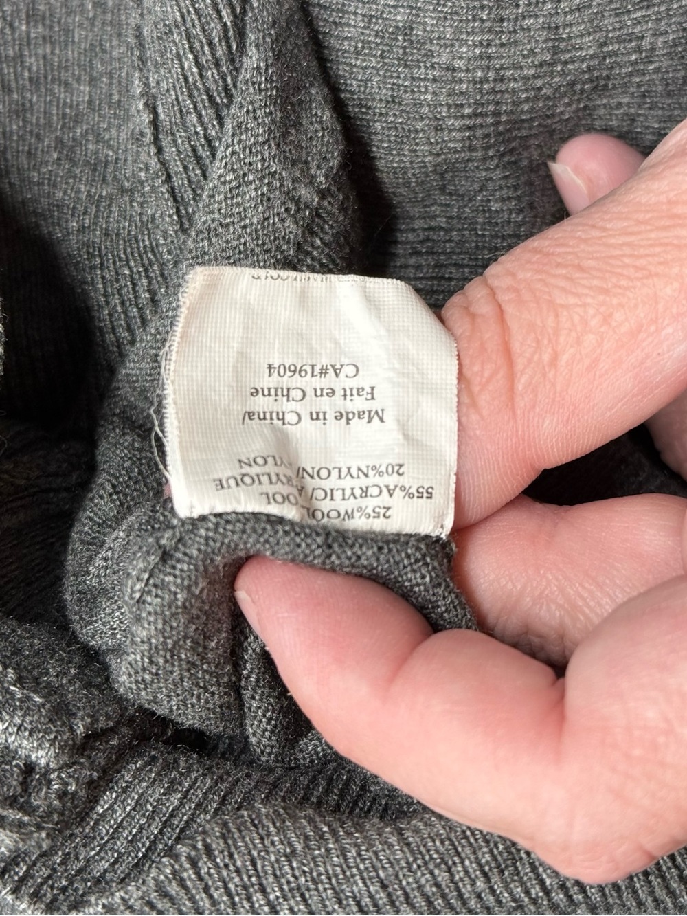 SHEIN Gray V-Neck Button-Up Cardigan with Pockets - Picture 5 of 6